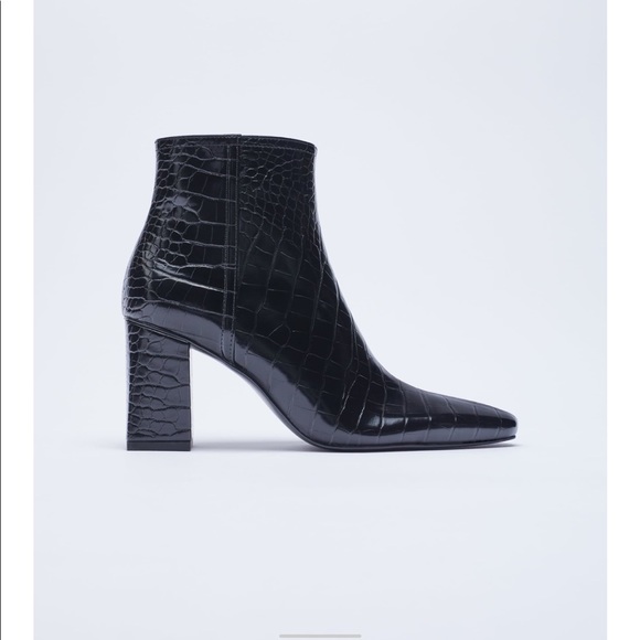 Zara Shoes - Zara animal print heeled booties